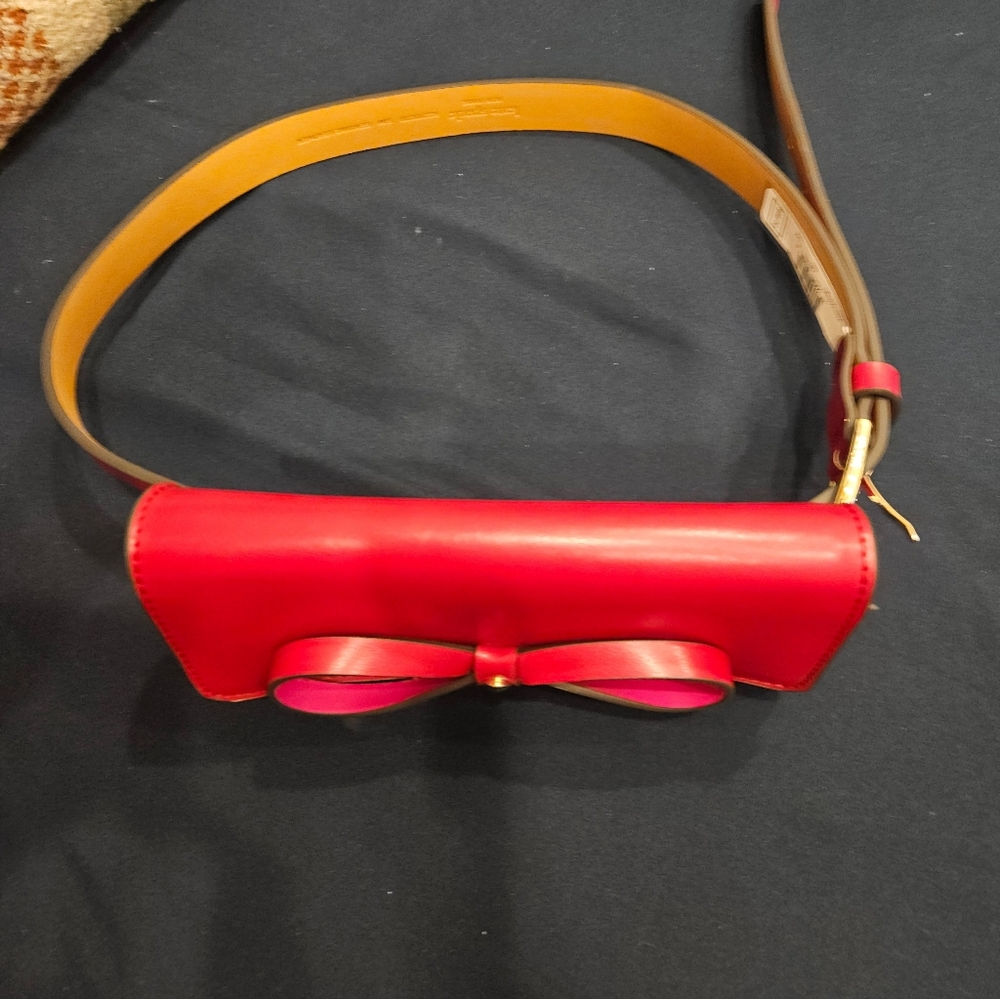 Brand New Kate Spade Red Belt Bag In S / M - Made With Genuine Leather. - Picture 2 of 9